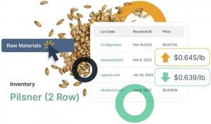 An example of how raw materials and ingredient management works to create landed costs reports in Ollie