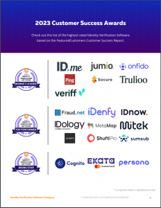 The Top Identity Verification Software Vendors According to the FeaturedCustomers Summer 2023 Customer Success Report