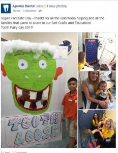 Facebook post for Tooth Fairy day