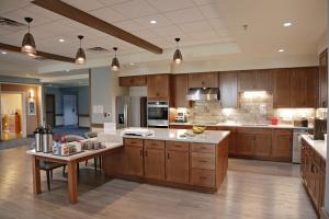 custom kitchen designed by the senior living design studio of Plunkett Raysich Architects, LLP