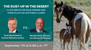 Debate Scheduled Between Wild Horse Advocate and Nevada State Senator on Wild Horses in the West