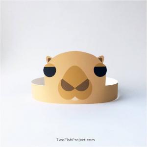 Cute Printable Camel Paper Crown Headband As Kids Costumes for Christmas Nativity Available