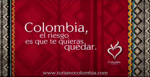 Alex Yaryura expone como la campaña de Colombia, el riesgo es que te quieras quedar, es un excelente ejemplo de Branding Turistico, pero se dejo de usar prematuramente.