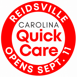 Carolina QuickCare Reidsville urgent care opening September 11, 2023