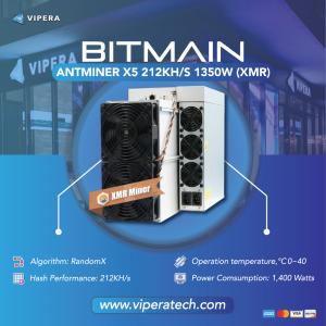 Bitmain Antminer X5 212KH/s 1350W (XMR)