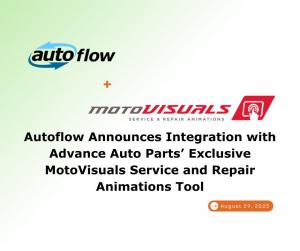 Autoflow Announces Integration with Advance Auto Parts’ Exclusive MotoVisuals Service and Repair Animations Tool