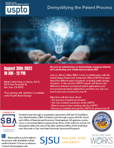 PowerPatent presents at San Jose SBDC USPTO Seminar on Demystifying the Patent Process