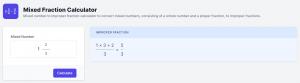 Mixed Fraction Calculator