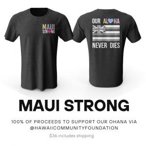 Hawaii-Based Marketing Agency Branding Aloha Launches Fundraiser: Maui Strong T-Shirt to Support Wildfire Victims