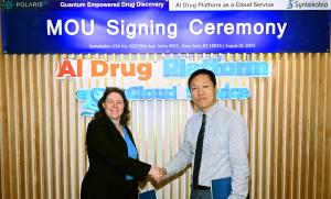Shahar Keinan and Jongsun Jung meet to formalize the agreement between POLARISqb and Syntekabio.
