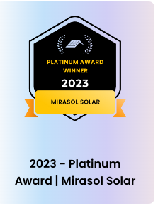 2023 Mirasol Platinum Solar Award