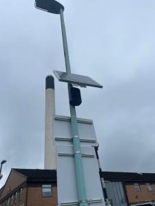 EarthSense Zephyr monitor in place at Derriford hospital.