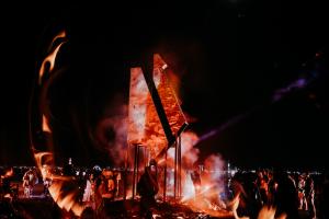 Powerful Symbol of Ukrainian Rebirth Unveiled at Burning Man Festival This Morning