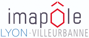 This is a png logo for Imapôle Lyon-Villeurbanne, the medical imaging department of the largest private healthcare establishment in the Lyon region