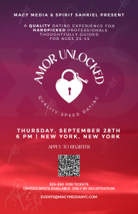 Amor Unlocked: A Guided Speed Dating Event for NYC’s Diverse and Most Qualified Singles