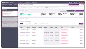 A screenshot of FISCAL's Statement Reconciliation Software, showing errors found in supplier statements.