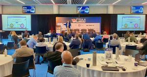 Sachi Wickramage, CoFounder i4T Global, while passionately delivering his keynote at the FSM Summit 2023.