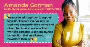 Amanda Gorman Named 2023–2024 Indie Bookstore Ambassador