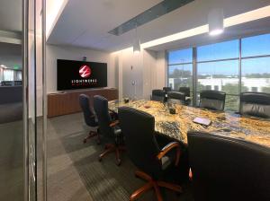 Communication Technology in corporate conference room