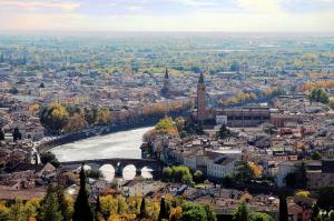 verona city aerial view