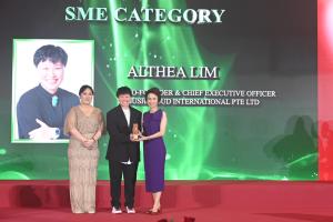 Althea Lim as winner for SME Category at WEA2023