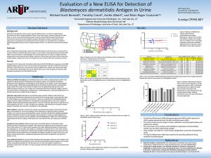 Evaluation of a New ELISA for Detection of Blastomyces dermatitidis Antigen in Urine