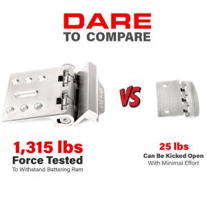 FlipLok Image showing strength compared to other locks