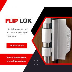 Image of FlipLok and call to action to go to the website, fliplok.com