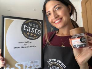 Sara Shimi celebrates 3-Star Great Taste Award for their exceptional Saffron