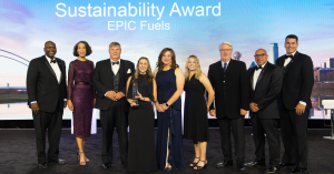 EPIC Fuels team members accept the 2023 Boeing Supplier of the Year award for Sustainability.