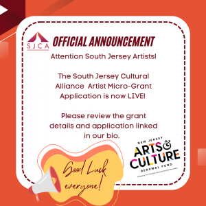 South Jersey Cultural Alliance to Distribute ,000 to Artists in South Jersey