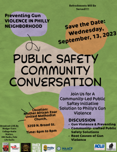 Public Safety Communication Conversation In Philadelphia To Prevent Gun Violence