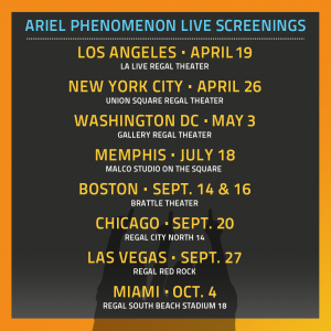 Special Screenings Of Acclaimed Documentary Ariel Phenomenon Coming To Chicago, Las Vegas And Miami