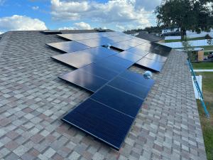 Evergreen Solar Panels on Roof