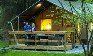 Luxury glamping breaks in safari tents at Skelwith Fold caravan park in Ambleside, Cumbria, are among the accommodation options offered by members of BH&HPA
