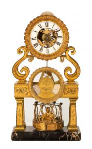 Fine and rare Aaron Dodd Crane carousel year-going astronomical timepiece (est. $30,000-$50,000).
