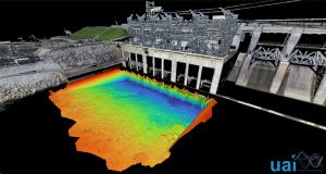 Three dimensional Sonar and LiDAR Data of Hydroelectric Dam Outflow