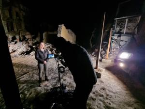 i&u TV news teams in Ukraine rely on Dejero EnGo mobile video transmitters and LivePlus apps to maintain critical connectivity for video transmission from hostile zones
