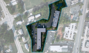 Land development services by Garage for life, top view rendering