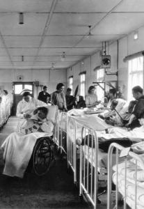 Soldiers in military hospital