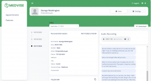 medvise web app