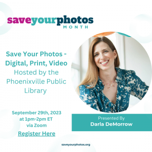 HeartWork Organizing Save Your Photos Month