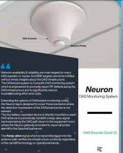 The NEURON by Consultix-DAStroix, is setting the benchmark for the “New DAS Public Safety “Antenna Monitoring Mandate.”