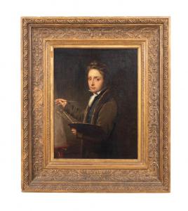 Oil on canvas Possible Self Portrait attributed to Baron Antoine-Jean Gros (French, 1771-1835), apparently unsigned and nicely housed in a gilt frame (est. $15,000-$25,000).
