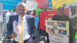 Sri Lankan President’s UN Speech Met by Tamil Protesters – UN Urged Not to be Misled by Truth Commission Gimmick: TGTE