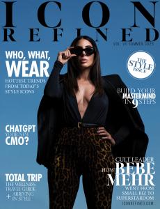 ICON REFINED Magazine Cover Featuring Bebe Mehr photographed by James Patrick
