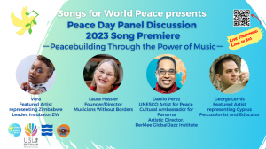 Songs for World Peace hosts the 4th annual Peace Day Panel Discussion event.