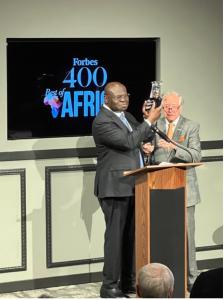 Jean Lengo Ledya, Founder of LEDYA Group, Kip Forbes (Photo Credit: JPB photography)