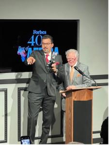 Khalil Al Americani, CEO of VODACOM Congo, Kip Forbes (Photo Credit: JPB photography)