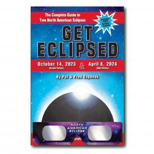 American Paper Optics' "Get Eclipsed" book is filled with quick reference maps, charts and times specifically for the 2023 and 2024 eclipses.